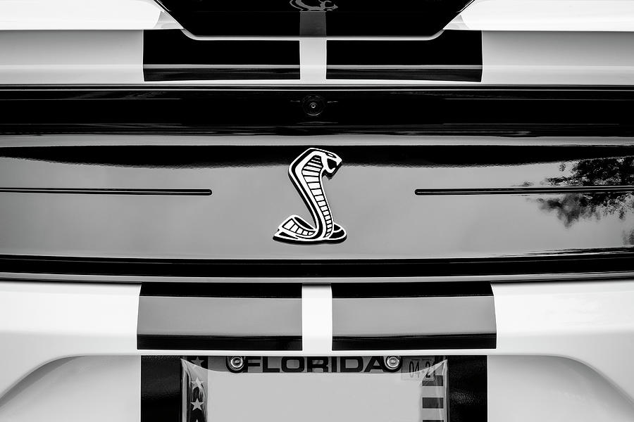 2020 White Ford Mustang Shelby Supercharged GT500 X158  Photograph by Rich Franco