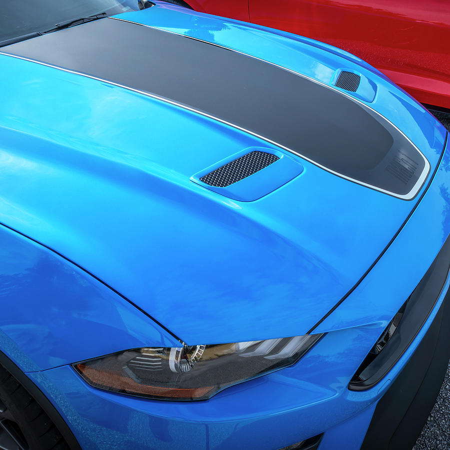 2021 Ford Mustang Mach 1 Grabber Blue X102 Photograph by Rich Franco ...