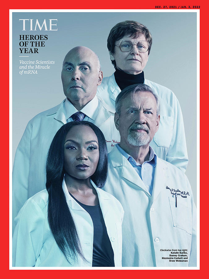 2021 Heroes of the Year - Vaccine Scientists Photograph by Photographs by Mattia Balsamini for TIME