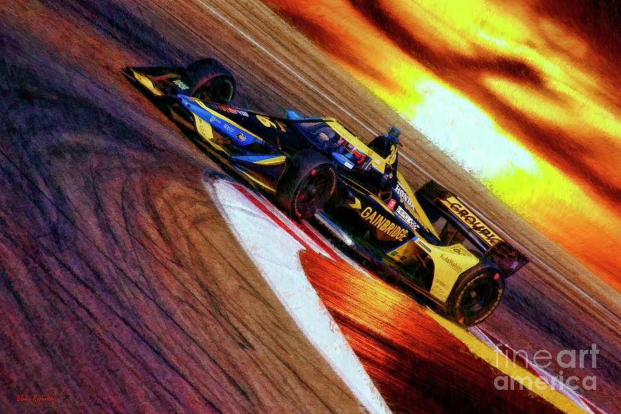 2021 Indycar Colton  Herta Andretti Autosport  Photograph by Blake Richards