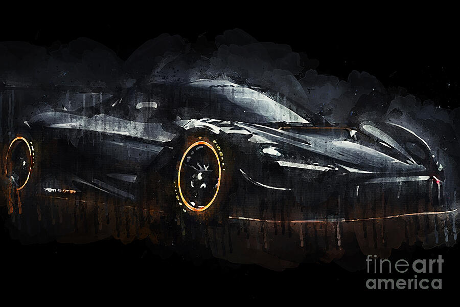 Sports Car Painting - 2021 McLaren 720S GT3X by Lisa Von