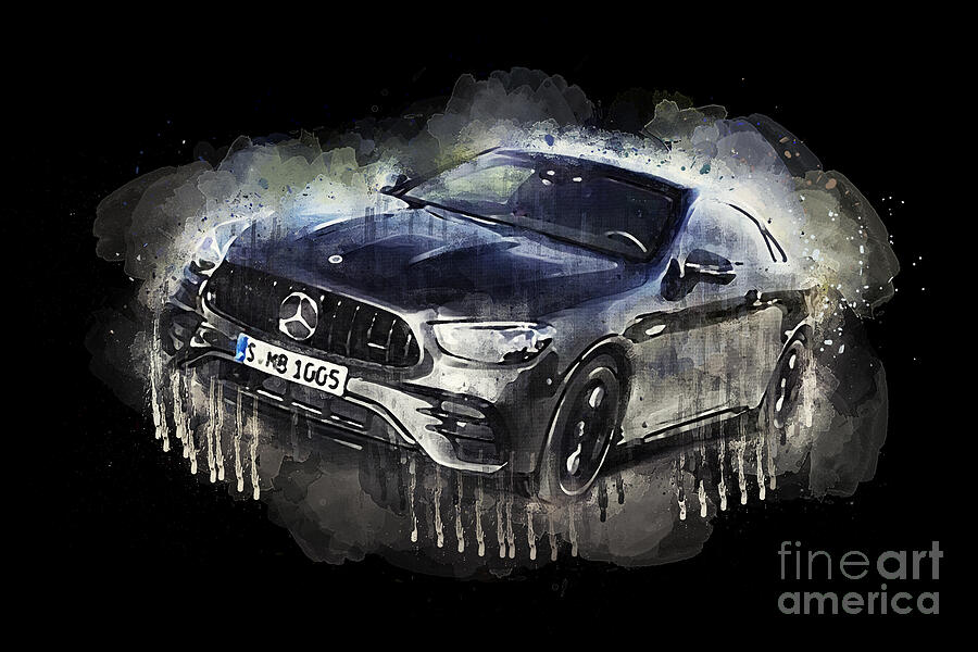 Car Painting - 2021 Mercedes AMG E53 by Lisa Von
