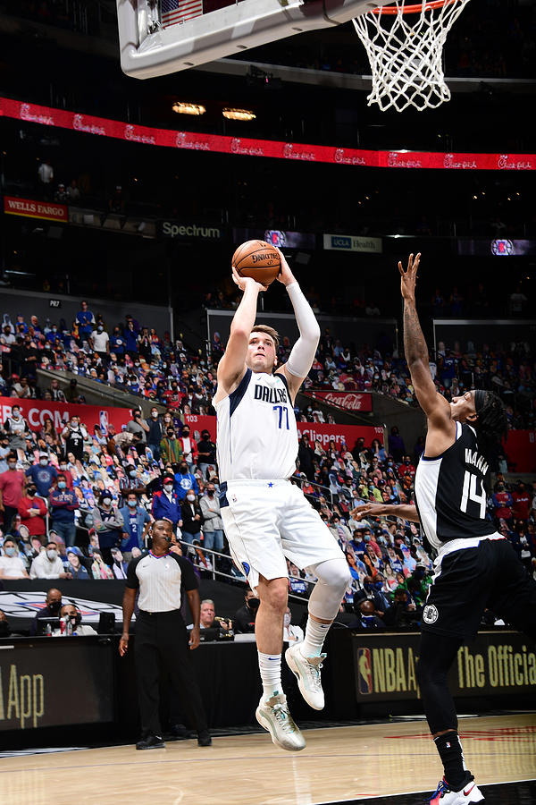 2021 NBA Playoffs - Dallas Mavericks v LA Clippers Photograph by Adam Pantozzi