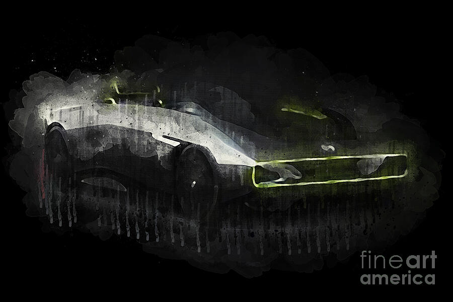 Abstract Painting - 2021 Nissan Max Out Concept by Lisa Von