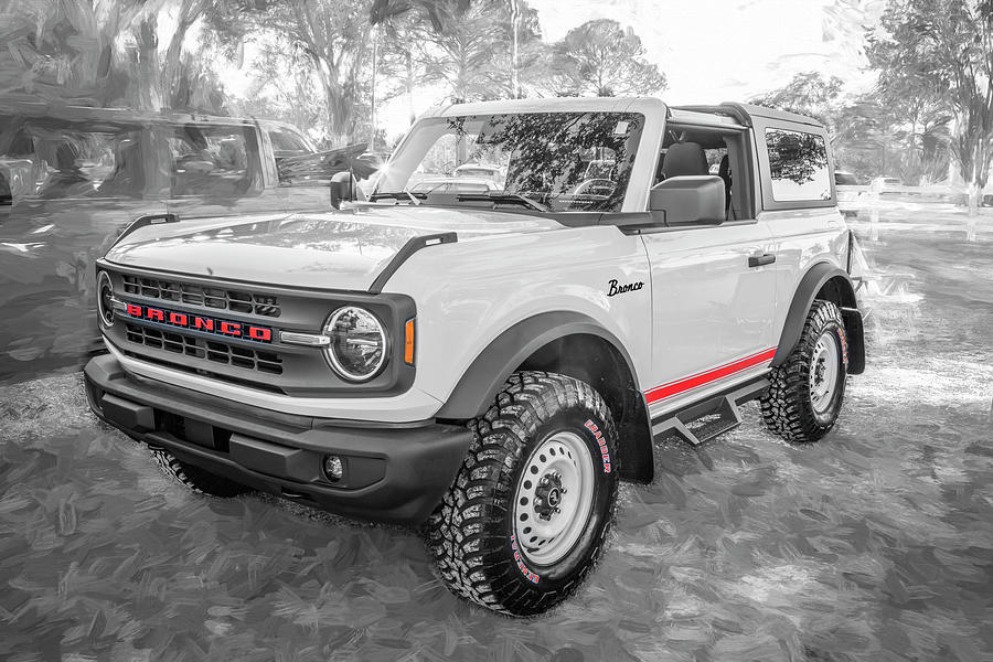 2021 White Ford Bronco X104 Photograph by Rich Franco - Fine Art America