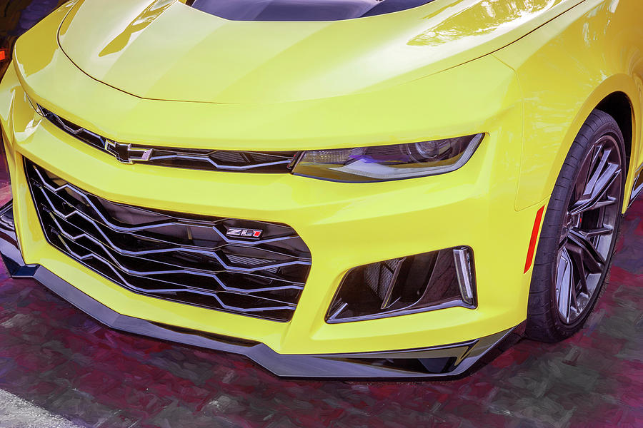 2021 Yellow Chevy Camaro Zl1 X109 Photograph By Rich Franco
