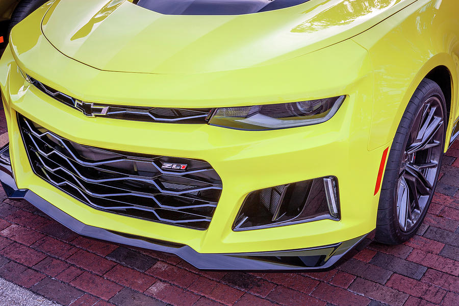 2021 Yellow Chevy Camaro ZL1 X113 Photograph by Rich Franco - Pixels