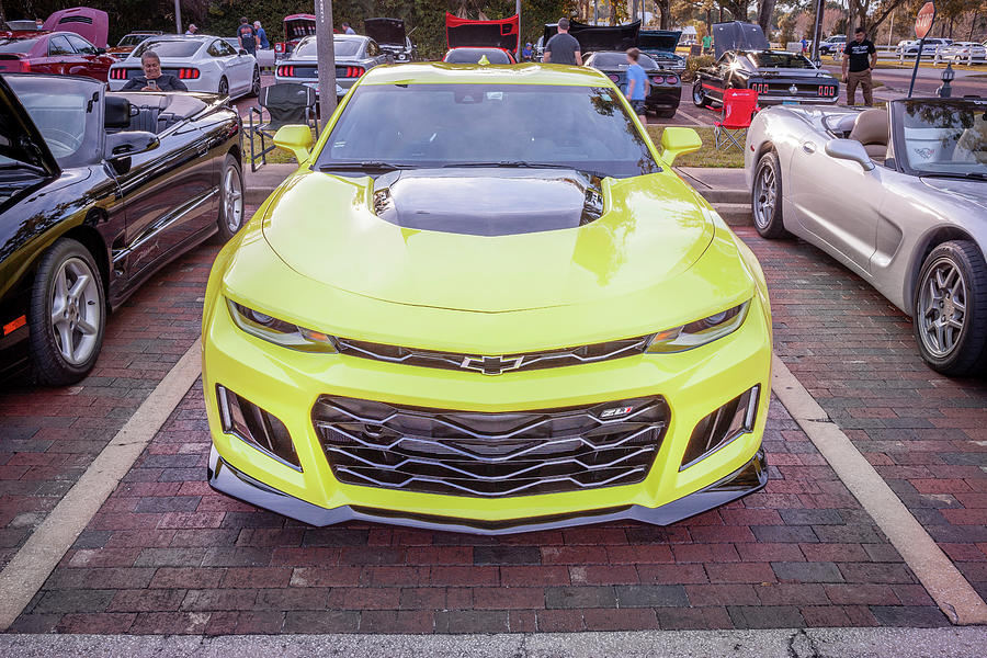 2021 Yellow Chevy Camaro ZL1 X117 Photograph by Rich Franco - Fine Art ...