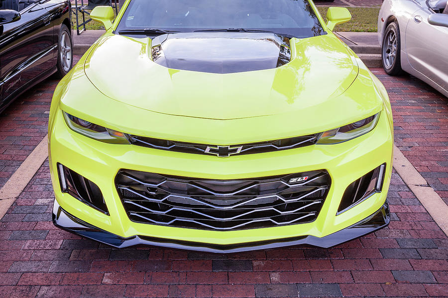 2021 Yellow Chevy Camaro ZL1 X121 Photograph by Rich Franco - Fine Art ...