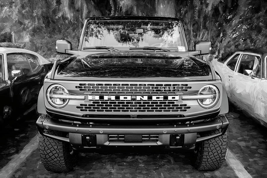 2022 Black Ford Bronco X101 Photograph by Rich Franco