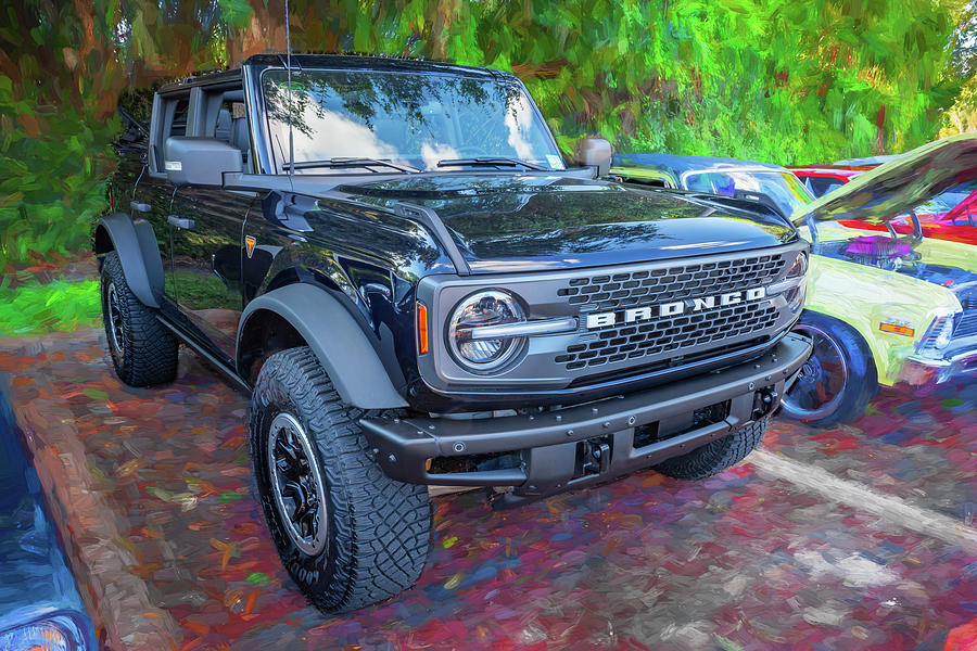 2022 Black Ford Bronco X108 Photograph by Rich Franco