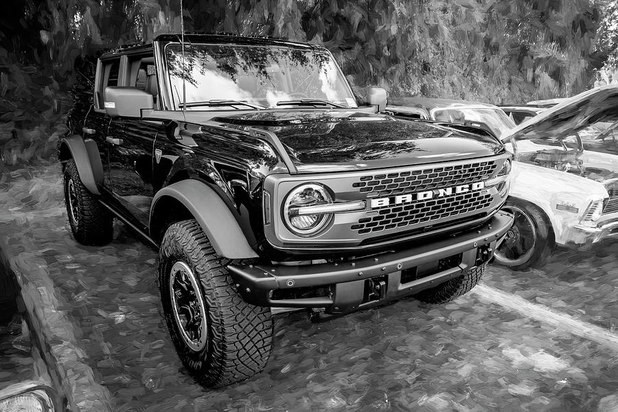 2022 Black Ford Bronco X109 Photograph by Rich Franco