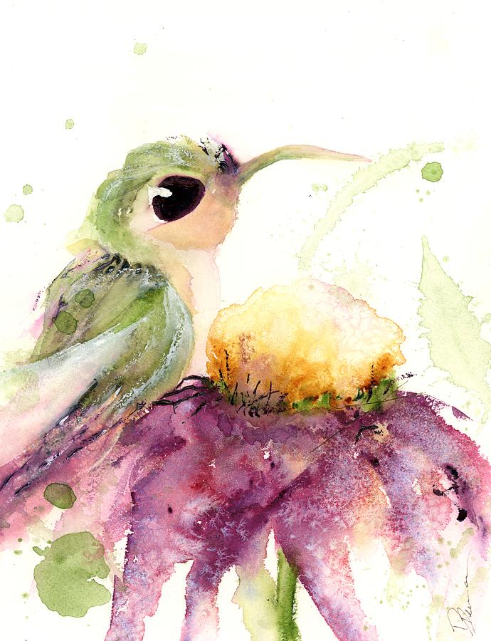 2022 Hummingbird #2  Painting by Dawn Derman