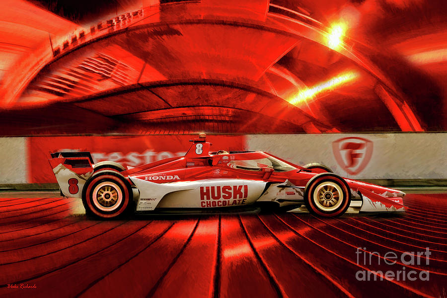 2022 Indy 500 Winner Marcus Ericsson Honda for Chip Ganassi Racing Photograph by Blake Richards