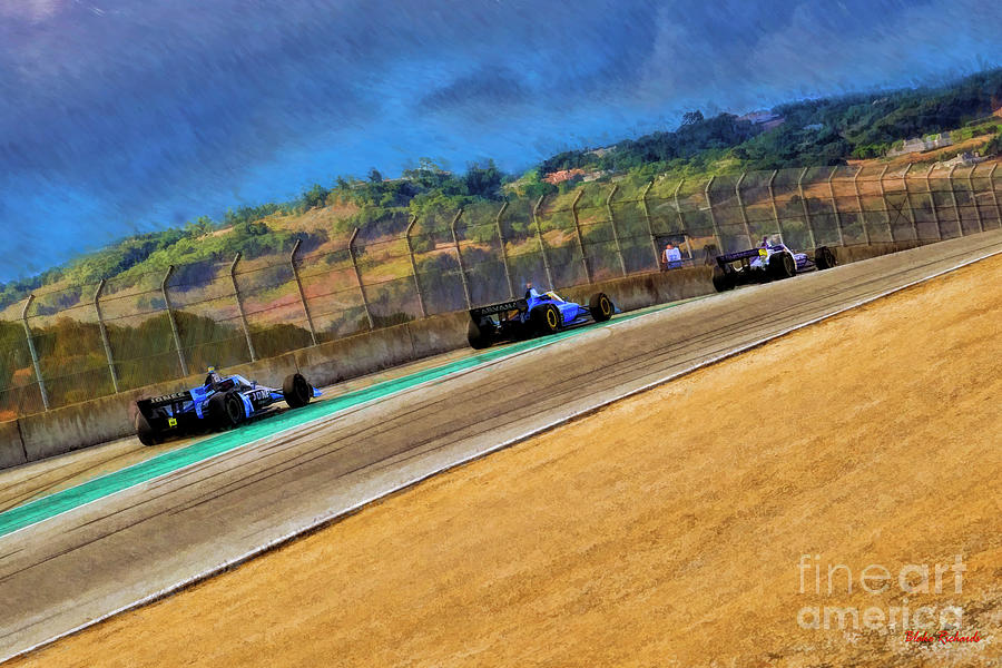 2022 Indycars Up the Hill Photograph by Blake Richards