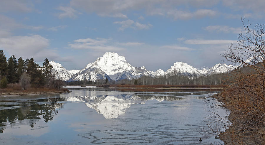 2022 Mt Moran at Ox Bow Bend Photograph by Jean Clark