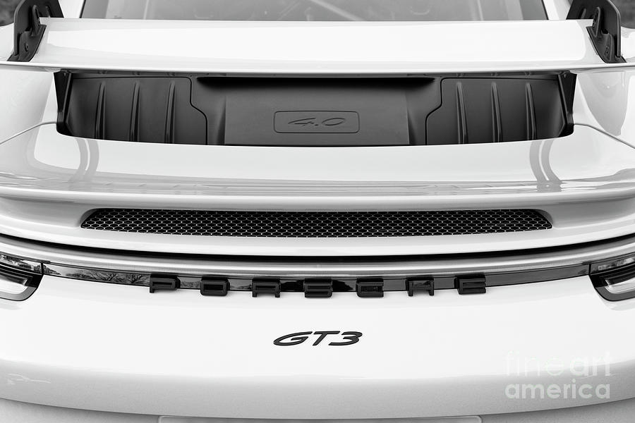 2022 Porsche 911 GT3 Rear Monochome Photograph by Tim Gainey