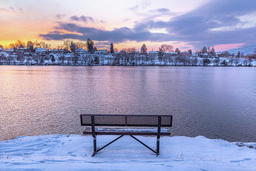 2022 Winter Bench Photograph by Brad Stinson