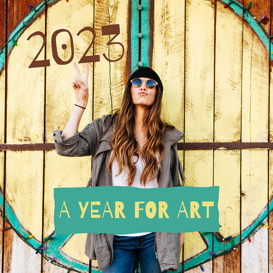 2023 A Year For Art  Digital Art by Lynnie Lang
