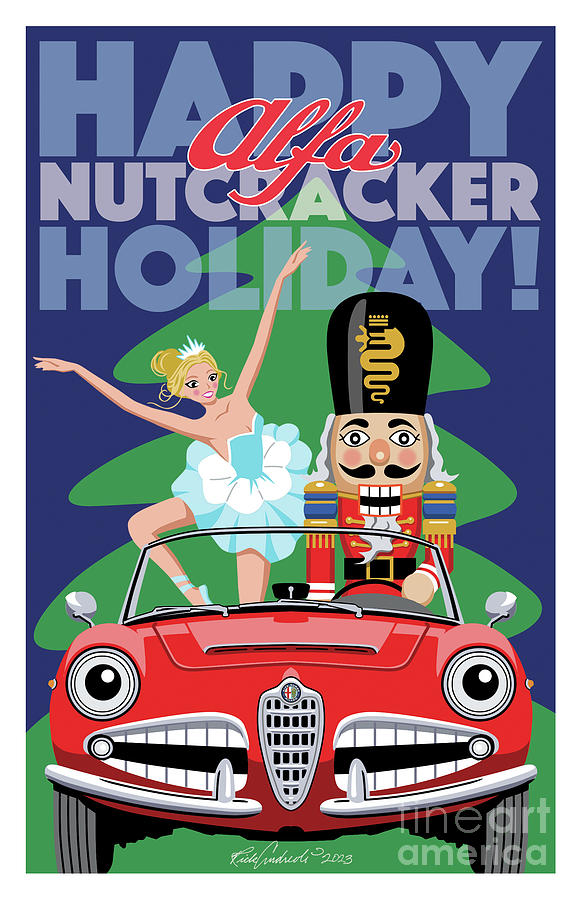 2023 Alfa Club Holiday Postcard Digital Art by Rick Andreoli
