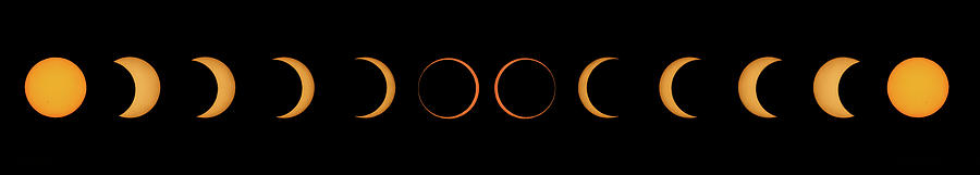 Space Photograph - 2023 Annular Eclipse 1 by Wes and Dotty Weber