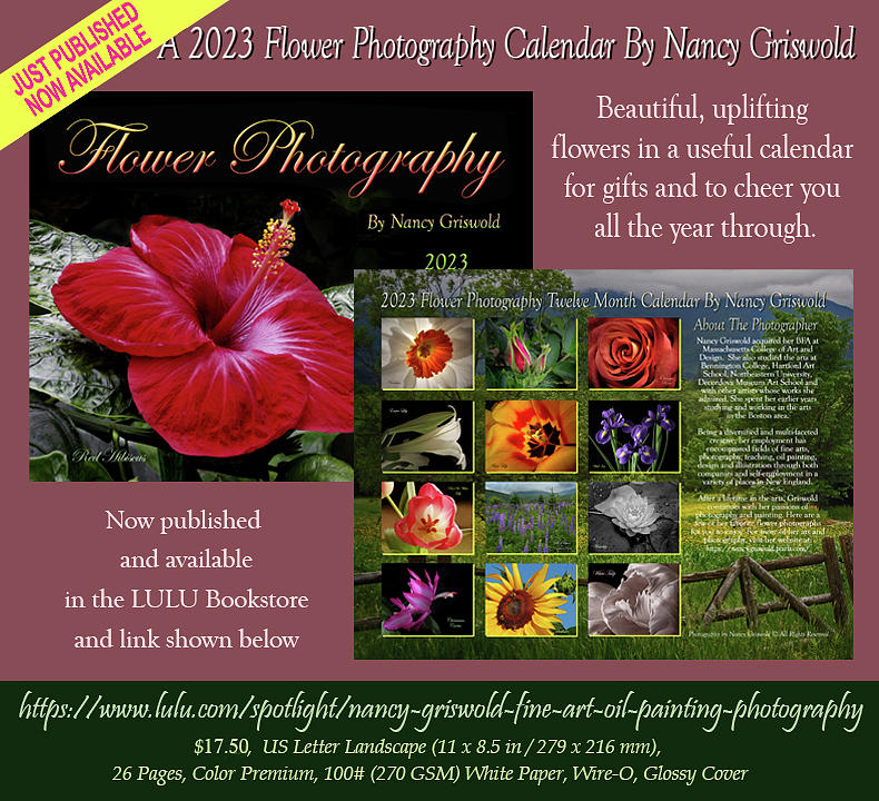 2023 Flower Photography Calendar By Nancy Griswold Photograph by Nancy Griswold