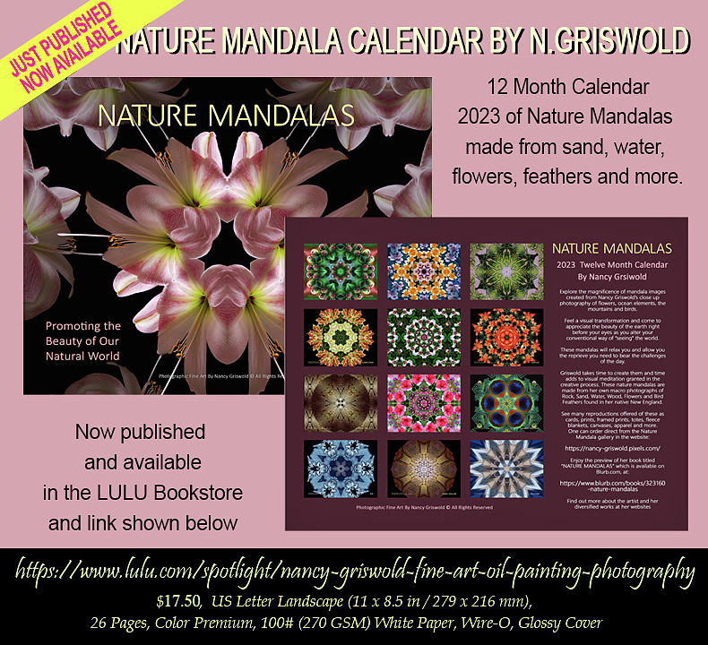 2023 Nature Mandala By Nancy Griswold Calendar Digital Art by Nancy Griswold