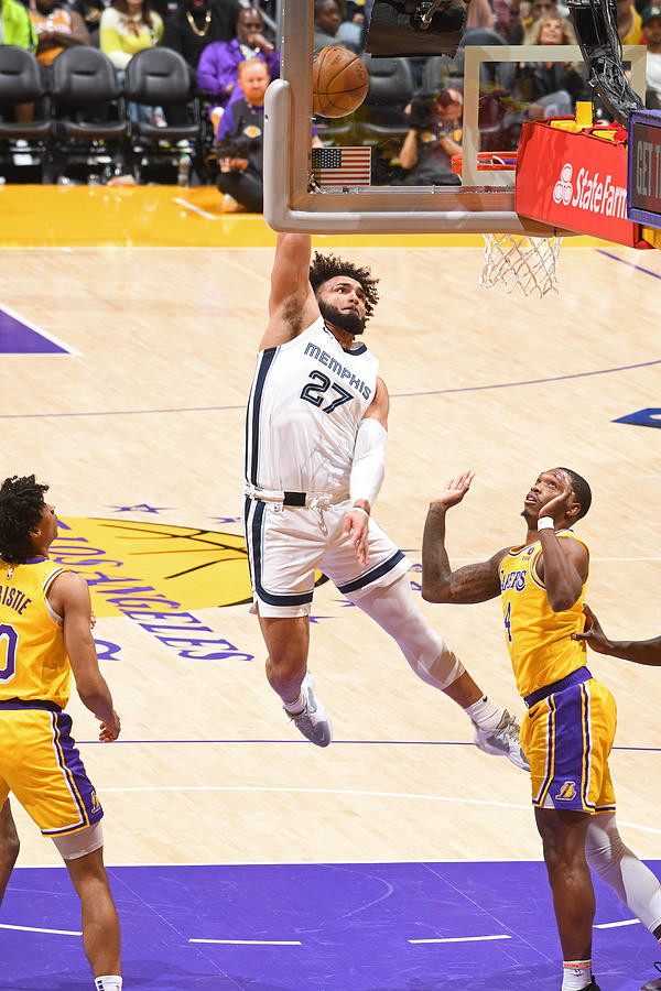 2023 NBA Playoffs - Memphis Grizzlies  v Los Angeles Lakers Photograph by Andrew D. Bernstein