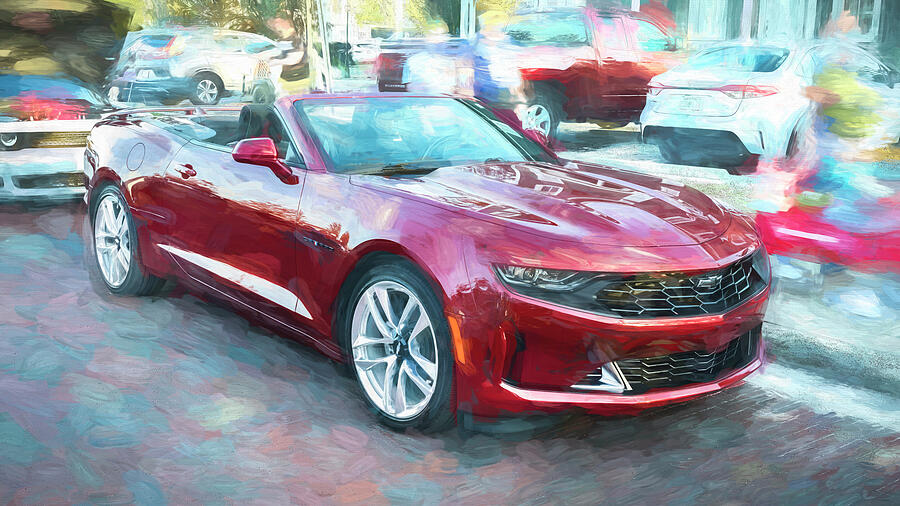 2023 Red Chevrolet Camaro Convertible X101 Photograph by Rich Franco
