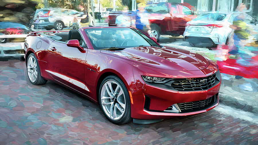 2023 Red Chevrolet Camaro Convertible X103 Photograph by Rich Franco