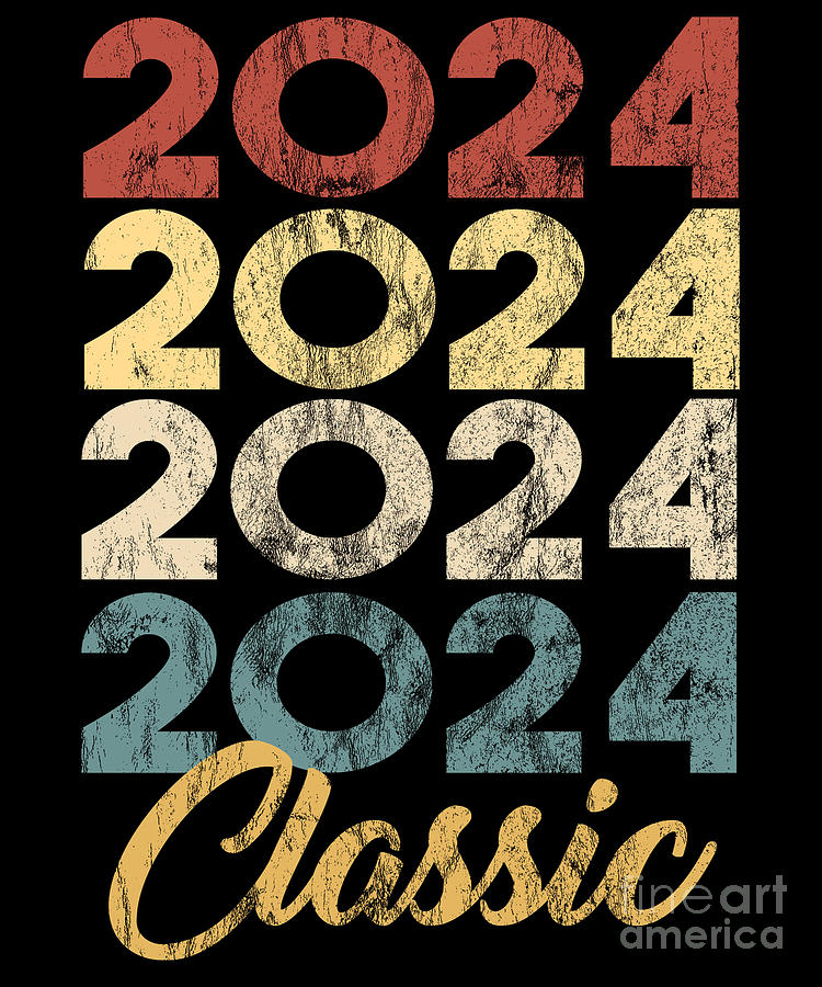2024 Classic Vintage Style Anniversary Celebration Party Year Birthday