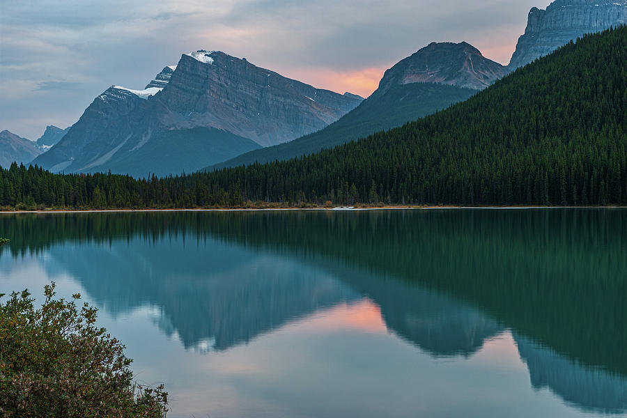 2.0625   Dusk along the Icefields Pkwy. #20625 Photograph by Stephen Parker