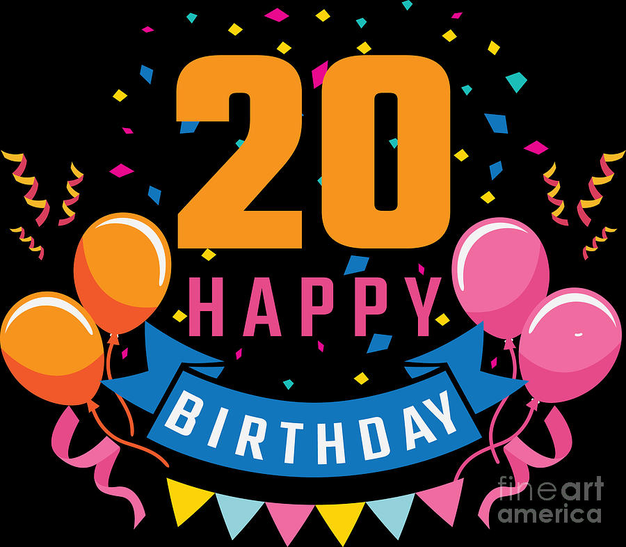 20th Birthday Banner