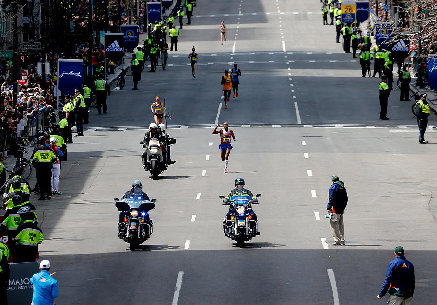 2014 B.A.A. Boston Marathon #21 Photograph by Jim Rogash