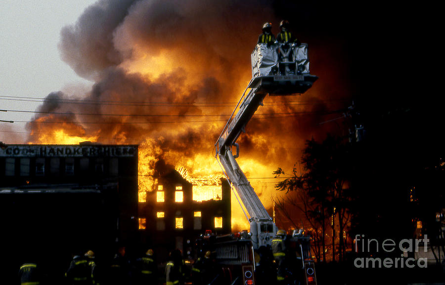 9-02-85 Passaic, NJ Labor Day Fire, Conflagration  #21 Photograph by Steven Spak
