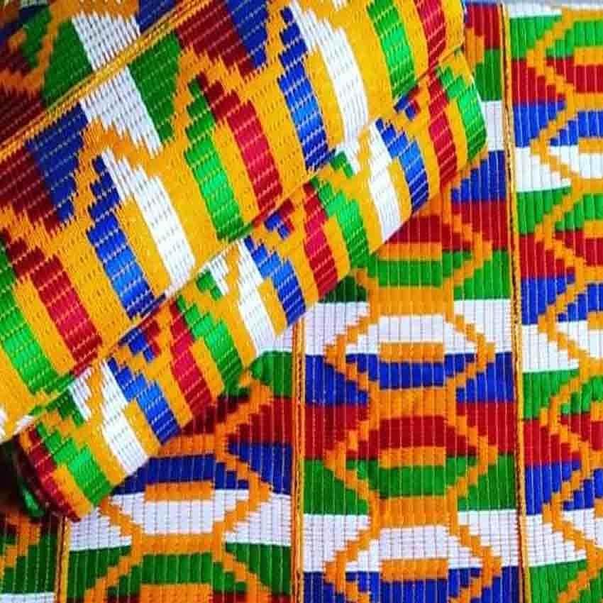 Africa Ghana Kente Cloth Digital Art by Marie Jean Baptiste