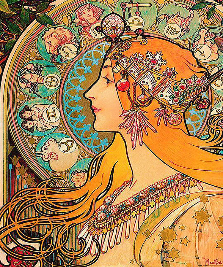 Alphonse Mucha Painting by Henri Karimi - Fine Art America