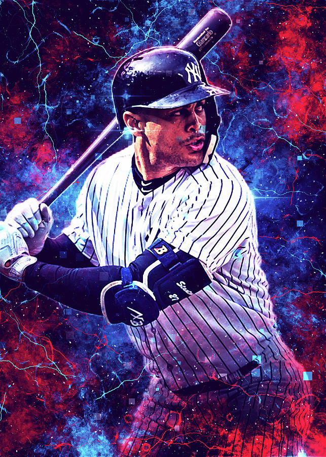 Giancarlo Stanton Awesome Handcrafted 3D Baseball Card of 