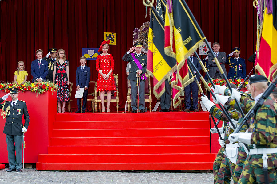 Belgian Royals Attend National Day #21 Photograph by Patrick van Katwijk