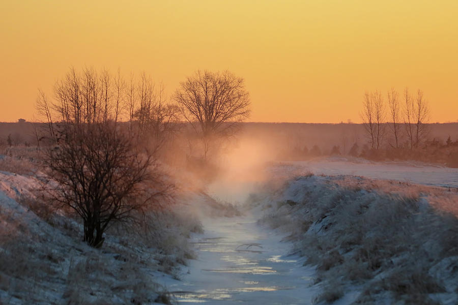 21 below Sunrise Photograph by Brook Burling