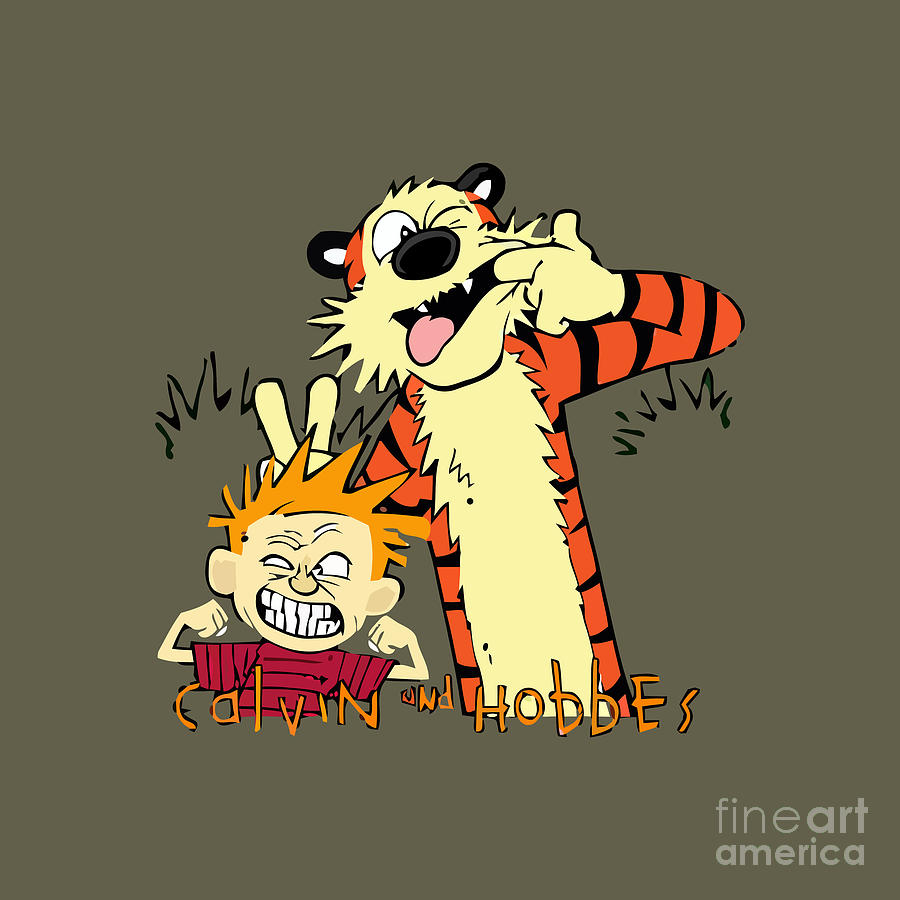 Calvin And Hobbes Drawing by Ratna Widiastuti - Pixels