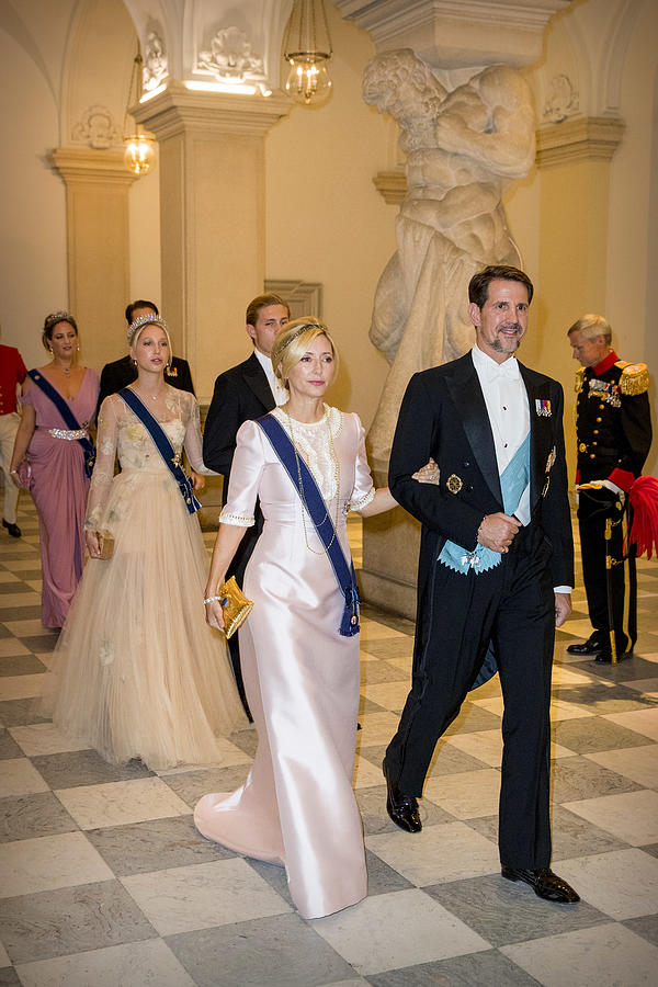 Crown Prince Frederik of Denmark Holds Gala Banquet At Christiansborg Palace #21 Photograph by Patrick van Katwijk