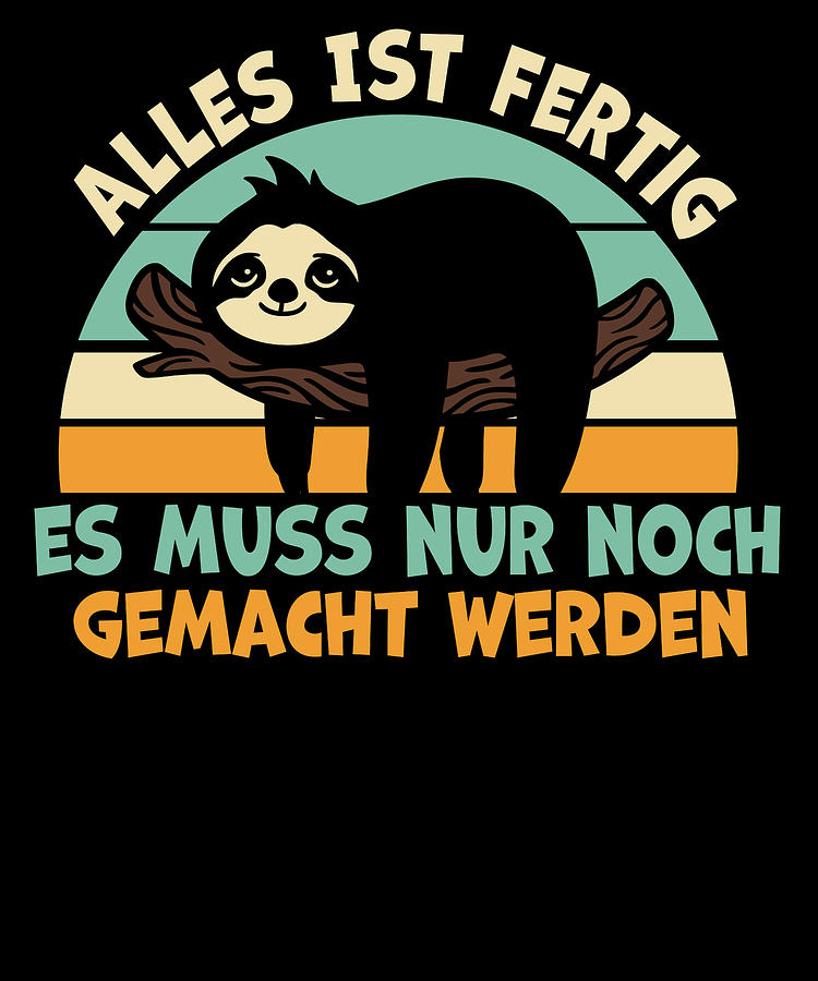 Animal Digital Art - Cute Sloth Lazy Office Worker Working Sloth Statement Chill #21 by Toms Tee Store