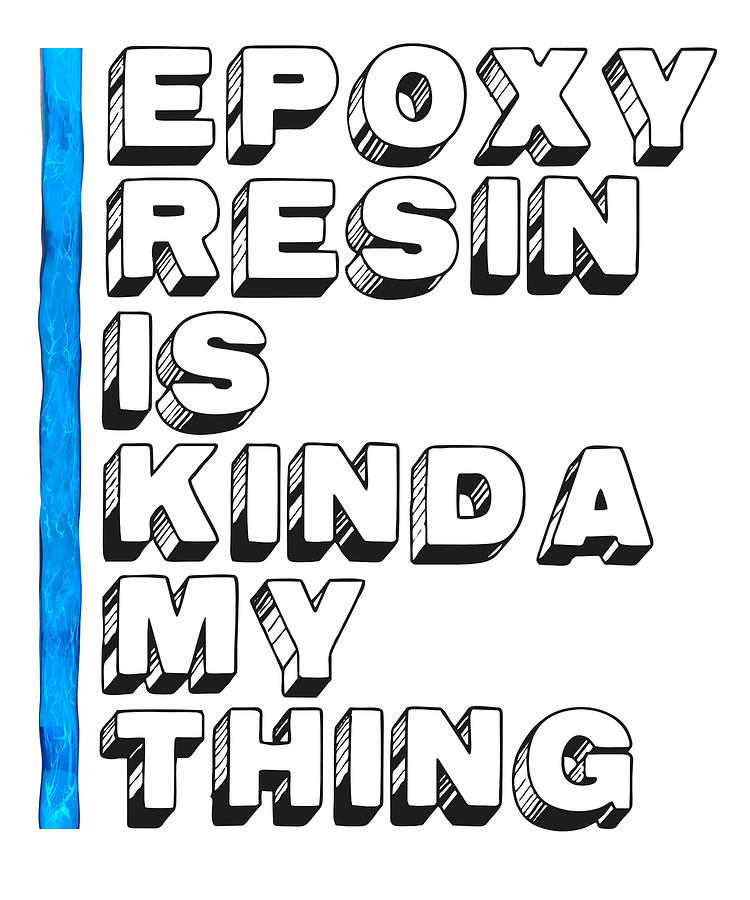 Epoxy Resin Digital Art - Epoxy Resin Whisperer River Table Art #21 by Toms Tee Store