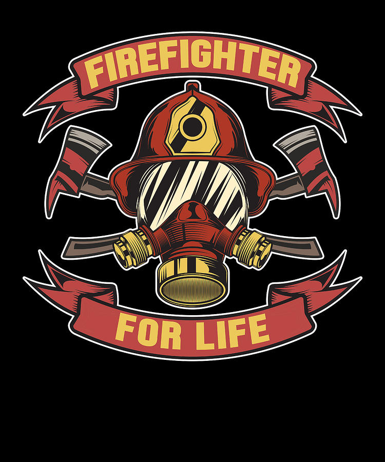 Firefighter Fire Department Thin Red Line Fireman Digital Art by ...