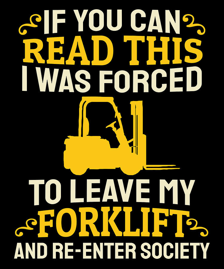 Forklift Driver Operator Forklifter Digital Art by Mercoat UG ...