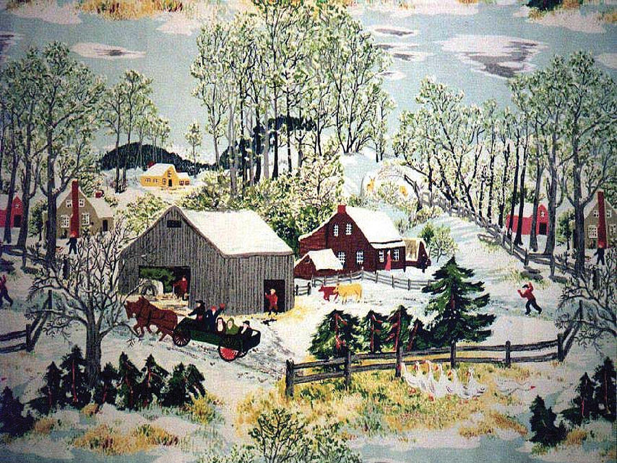 Grandma moses картины