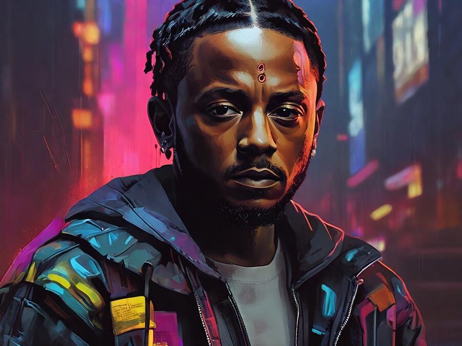 Kendrick Lamar Digital Art - Kendrick Lamar #21 by Amsterdam Funderburke
