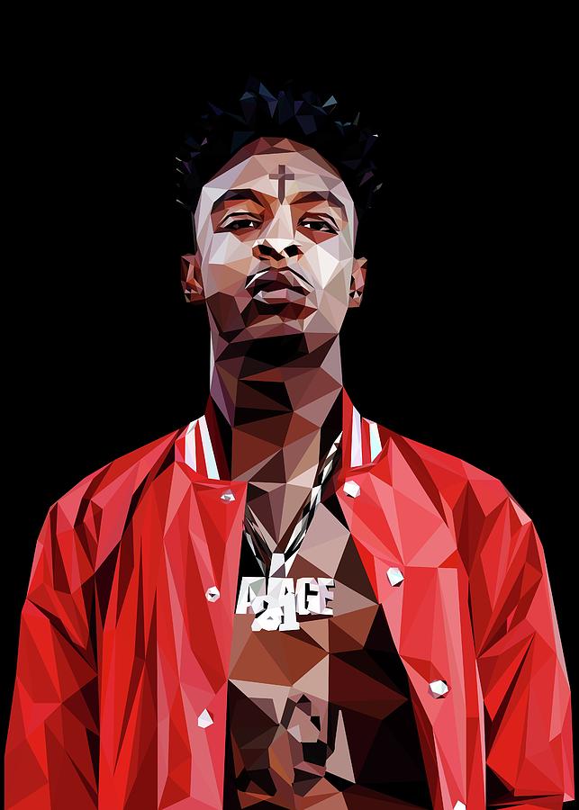 21 Savage Fan Art Digital Art by Nafiatul Waqi'ah | Pixels