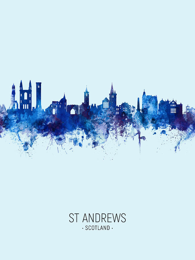 St Andrews Scotland Skyline Digital Art by Michael Tompsett - Fine Art ...